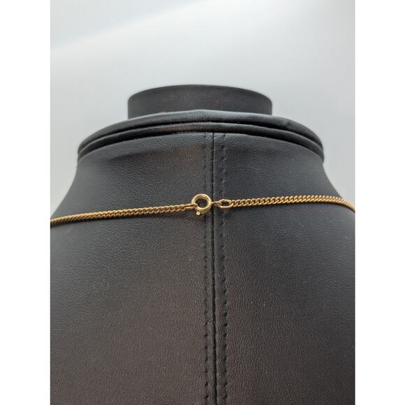 Vtg Premier Design Gold Tone Double Sided Filigree Necklace & Dangle Earring Set - Picture 6 of 7